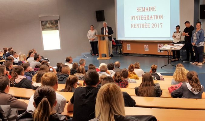 Accueil et intégration voie professionnelle amphi Lycée du Vimeu